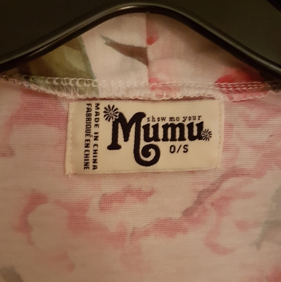 Show Me Your MuMu short cover-up or robe pink floral - Picture 4 of 5